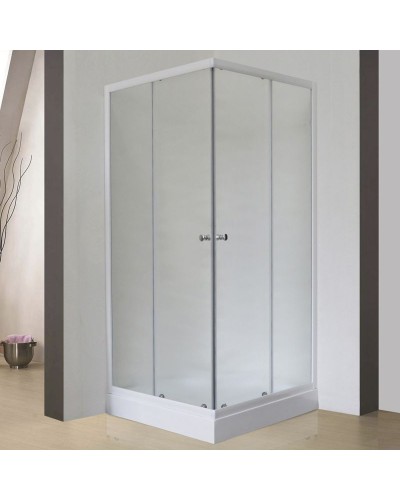 Душевой уголок Royal Bath HPD 115х120 RB12115HPD-C без поддона профиль Белый стекло матовое