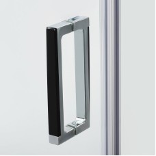 Душевой уголок WasserKRAFT Aller 120х100 R 10H10RBLACK профиль Хром стекло прозрачное