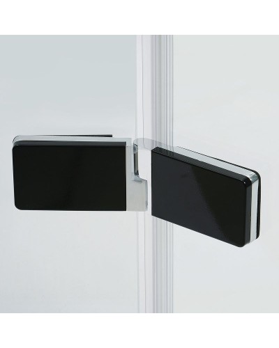 Душевой уголок WasserKRAFT Aller 120х100 R 10H10RBLACK профиль Хром стекло прозрачное