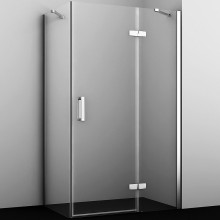 Душевой уголок WasserKRAFT Aller 120х100 R 10H10RWHITE профиль Хром стекло прозрачное