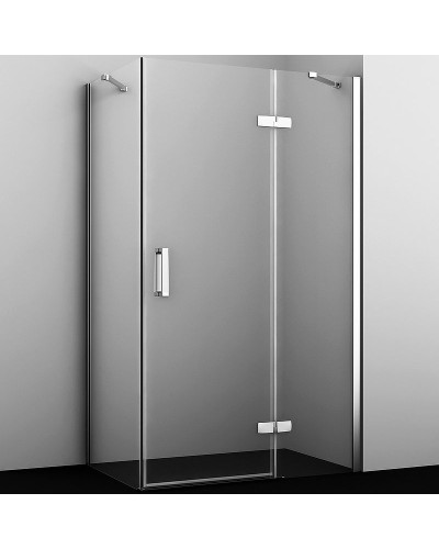 Душевой уголок WasserKRAFT Aller 120х100 R 10H10RWHITE профиль Хром стекло прозрачное