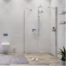 Душевой уголок WasserKRAFT Aller 120х100 R 10H10RWHITE профиль Хром стекло прозрачное