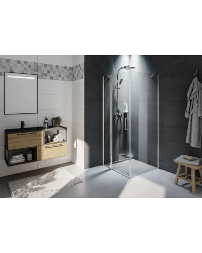 Душевой уголок Riho Novik Z203 90х80 G003018120 (GZ7090080) профиль Хром стекло прозрачное