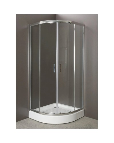 Душевой уголок BelBagno Uno 80х80 см текстурное стекло UNO-R-2-80-P-Cr