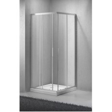 Душевой уголок BelBagno Sela 85х85 см текстурное стекло SELA-A-2-85-Ch-Cr