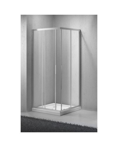 Душевой уголок BelBagno Sela 85х85 см текстурное стекло SELA-A-2-85-Ch-Cr