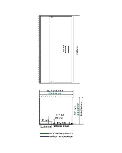 Душевой уголок WasserKRAFT Berkel 90х100 48P18 профиль Хром стекло прозрачное