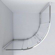 Душевой уголок Vincea Garda 90x90 VSQ-1G900CH профиль Хром стекло шиншилла