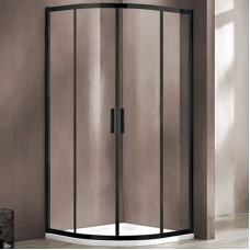 Душевой уголок Vincea Garda 90x90 VSQ-1G900CLB профиль Черный стекло прозрачное