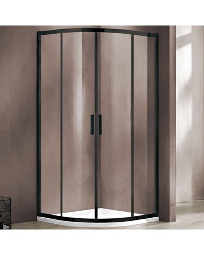 Душевой уголок Vincea Garda 90x90 VSQ-1G900CLB профиль Черный стекло прозрачное