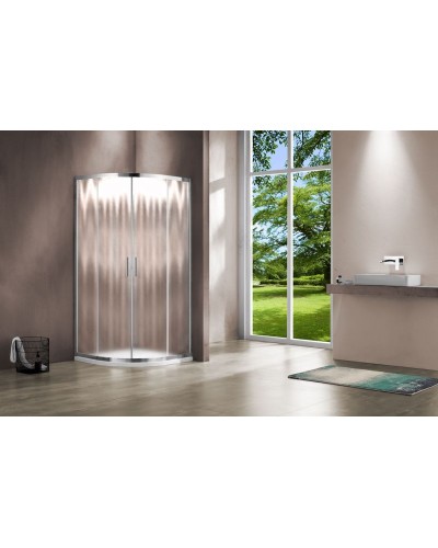 Душевой уголок Vincea Garda 100x100 VSQ-1G100CH профиль Хром стекло шиншилла