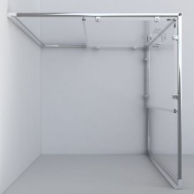 Душевой уголок Vincea Garda VSS-1G8090CL 90х80 профиль Хром стекло прозрачное