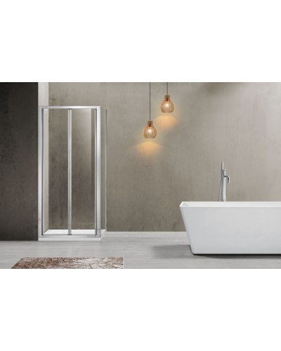 Душевой уголок Vincea Garda VSR-1G9080CL 80x90 профиль Хром стекло прозрачное