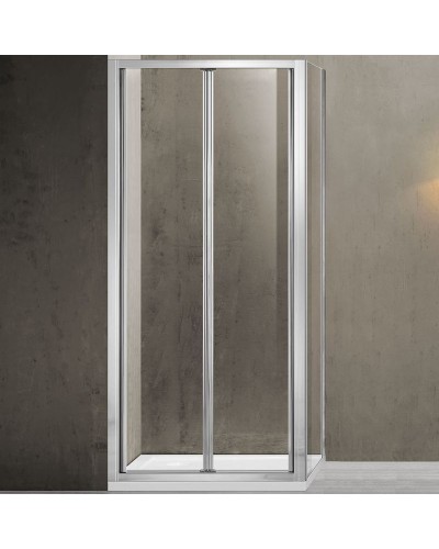 Душевой уголок Vincea Garda 90x80 VSR-1G8090CL профиль Хром стекло прозрачное