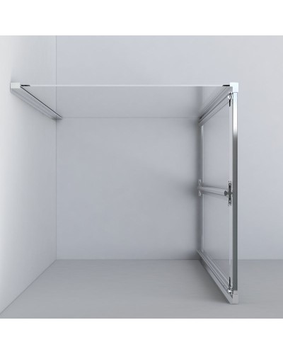 Душевой уголок Vincea Garda 90x80 VSR-1G8090CL профиль Хром стекло прозрачное