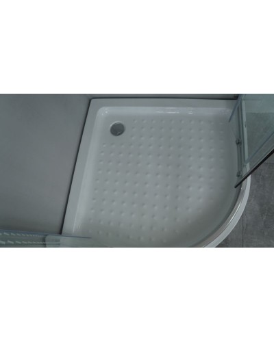 Душевой уголок Timo TL 100x100 TL-1101R профиль Хром стекло прозрачное с рисунком