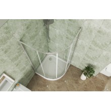 Душевой уголок Bravat Drop 100x100 BS100.1200A профиль Хром стекло прозрачное