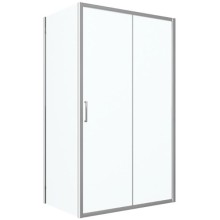 Душевой уголок Bravat Drop 120x80 BS120.3100A профиль Хром стекло прозрачное
