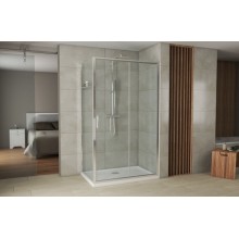 Душевой уголок Bravat Drop 120x80 BS120.3100A профиль Хром стекло прозрачное