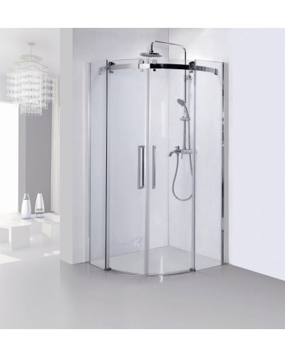 Душевой уголок Bravat Wave 90x90 BS090.1202S профиль Хром стекло прозрачное