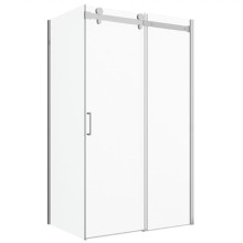 Душевой уголок Bravat Wave 120x80 BS120.3102S профиль Хром стекло прозрачное