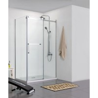 Душевой уголок Bravat Wave 120x80 BS120.3102S профиль Хром стекло прозрачное