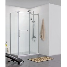 Душевой уголок Bravat Wave 120x80 BS120.3102S профиль Хром стекло прозрачное