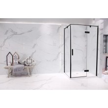 Душевой уголок Bravat Black Line 80x120 BS120.3113AB профиль Черный стекло прозрачное