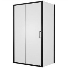 Душевой уголок Bravat Black Line 120x80 BS120.3101B профиль Черный стекло прозрачное