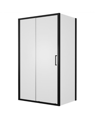 Душевой уголок Bravat Black Line 120x80 BS120.3101B профиль Черный стекло прозрачное