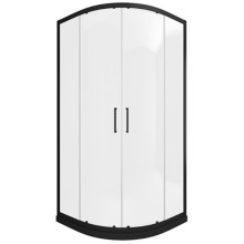 Душевой уголок Bravat Black Line 90x90 BS090.1201B профиль Черный стекло прозрачное