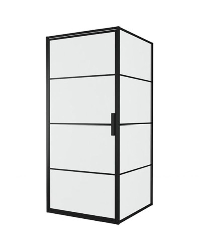 Душевой уголок Bravat Black Line 90x90 BS090.2115B профиль Черный стекло прозрачное