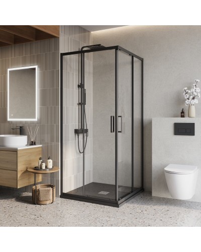 Душевой уголок BelBagno LUCE-A-2-90-C-NERO