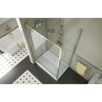 Душевой уголок Bravat Slim Line 120x80 BS120.3104A профиль Хром стекло прозрачное