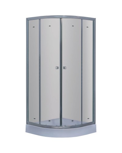 Душевой уголок Timo TL 100x100 TL-1101F профиль Хром стекло матовое