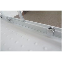 Душевой уголок Royal Bath BP 100х80 RB8100BP-C-R с поддоном профиль Белый стекло матовое