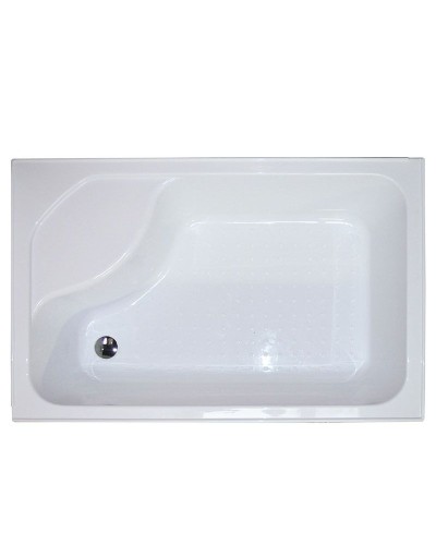 Душевой уголок Royal Bath BP 100х80 RB8100BP-C-L с поддоном профиль Белый стекло матовое