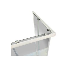 Душевой уголок Royal Bath HP 90х90 RB90HP-T с поддоном профиль Белый стекло прозрачное