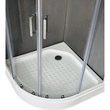 Душевой уголок Royal Bath HK 90х90 RB90HK-T с поддоном профиль Белый стекло прозрачное