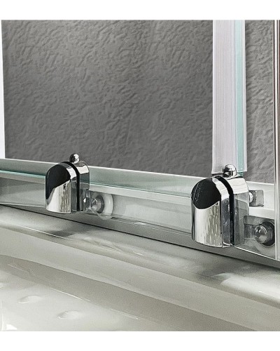 Душевой уголок Royal Bath HK 90х90 RB90HK-T с поддоном профиль Белый стекло прозрачное