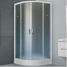 Душевой уголок Royal Bath HK 90х90 RB90HK-C с поддоном профиль Белый стекло матовое