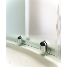Душевой уголок Royal Bath HK 90х90 RB90HK-C с поддоном профиль Белый стекло матовое