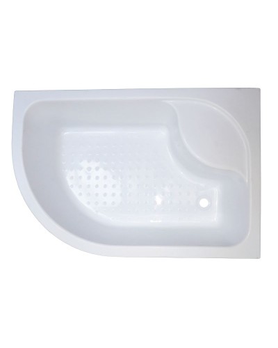 Душевой уголок Royal Bath BK 120х80 RB8120BK-T-R с поддоном профиль Белый стекло прозрачное