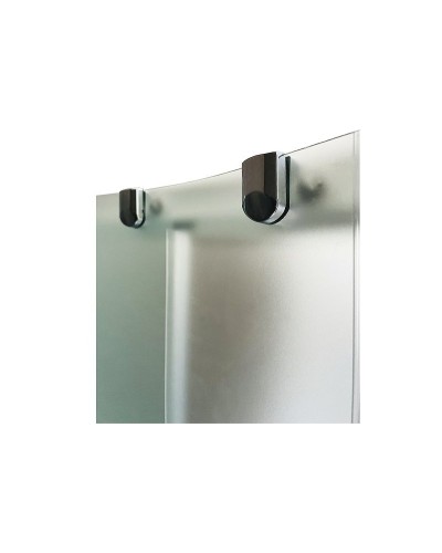 Душевой уголок Royal Bath BK 120х80 RB8120BK-C-R с поддоном профиль Белый стекло матовое