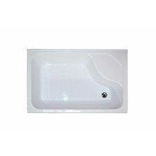 Душевой уголок Royal Bath BP 100х80 RB8100BP-T-R с поддоном профиль Белый стекло прозрачное