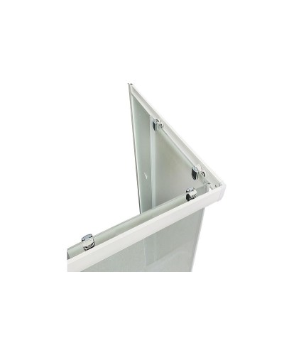 Душевой уголок Royal Bath HP 80х80 RB80HP-T с поддоном профиль Белый стекло прозрачное