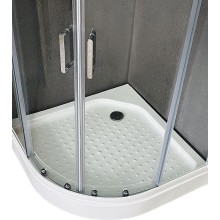 Душевой уголок Royal Bath HK 100х100 RB100HK-T с поддоном профиль Белый стекло прозрачное