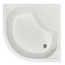 Душевой уголок Royal Bath BK 100х100 RB100BK-T с поддоном профиль Белый стекло прозрачное