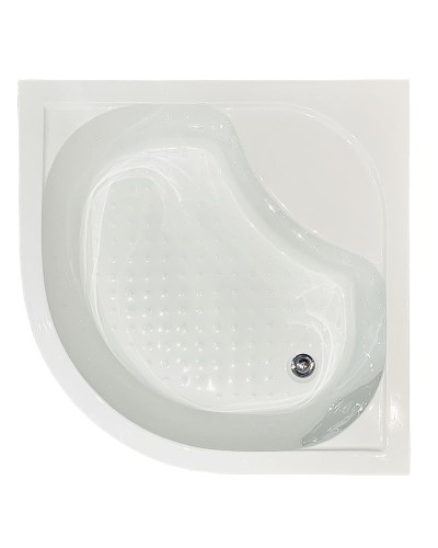 Душевой уголок Royal Bath BK 100х100 RB100BK-T с поддоном профиль Белый стекло прозрачное