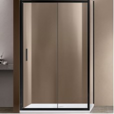 Душевой уголок Vincea Garda 120х80 VSR-1G8012CLB профиль Черный стекло прозрачное